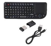 Mtlavishness 2.4GHz Wireless Touchpad Rechargeable Ultra Mini Thin USB Backlit Keyboard Ideal for Gaming on PS3 360 ONE and HTPC with Anti Interference 69 Backlit Keys and