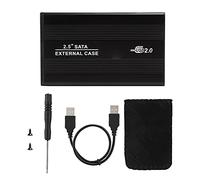 Mtlavishness 2.5in Hard Disk Box Aluminum Alloy External Case Ideal For Computer Data Storage And Transfer With High Speed USB 2.0 Interface Backward Compatible With USB 1.1