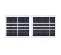Mtlavishness 2 Pcs Portable Solar Panel High Conversion Efficiency for Household Lighting System and More Ideal for Indoor and Outdoor Use with 2W Power 6V Voltage and Compact Size