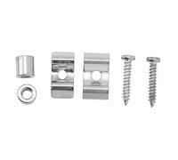 Mtlavishness 2 PCS Silver Compact Burr Iron Guitar String Retainer Guide for Electric Guitar Headstock Pressing Ideal for Musicians On The Go Offers Long Lasting Durability And (Silver)