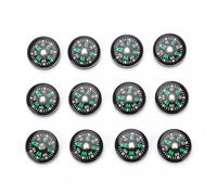 Mtlavishness 20mm 12pcs Mini Pocket Oil Filled Compass for Hiking Camping Outdoor Activities Accessory Accurate Navigation Tool with Portable Design for Survival Travel and