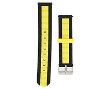 Mtlavishness 20mm Adjustable Silicone Watch Strap for GTS 3 GTS 2 Bip S Bip U Smartwatch Soft Comfortable Breathable and Durable Ideal for Everyday Wear and Sleep (Black Yellow)