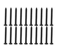 Mtlavishness 20Pcs Stainless Steel Electric Guitar Neck Guard Plate Screws Anti Mounting Tool For Guitar Repair And Maintenance Accessories (Black)