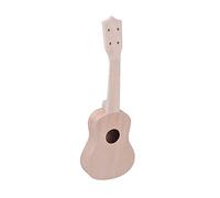 Mtlavishness 21 Inches Unfinished DIY Ukulele Kit for Ukulele Lovers Enjoy the Fun of DIY Build Your Own Instrument with Basswood Body Neck Plastic Fingerboard Bridge and Nylon