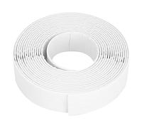 Mtlavishness 22mm White PE Self Adhesive Sealing Strip with 90 Degree Bend and Center Crease Line for Kitchen Bathroom Sink Stovetop Toilet Bathtub Wall Gaps Leakproof 3.35m Length