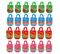 Mtlavishness 24pcs Cute Dinosaur Gift Bag Foldable Nonwoven Dinosaur Party Bags for Birthday Parties Baby Showers