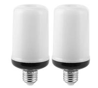 Mtlavishness 2PCS 99LED Simulation Flame Lamp Fire Light Bulb with Gravity Sensor for Party Festivals Decor