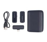 Mtlavishness 2pcs Lavalier Microphone with Charging Case Clip On Microphone with Noise Cancelling Reverb Sound Effect Type C Receiver for Video Recording Interview Live Streaming