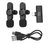 Mtlavishness 2PCS Lavalier Microphones 2 4GHz Noise Reduction Clip On Mic with 3 Second Quick Connection 4 Hour Battery Life 5 2 Stable Transmission for Recording Live Streaming