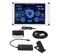 Mtlavishness 3.5in Computer Temperature Monitor with 360 Degree Rotation DIY Theme and Multifunction for Linux and RasPi Systems Ideal for PC Enthusiasts and Tech Users Screen