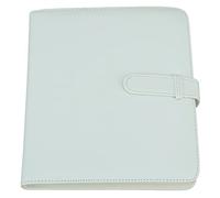 Mtlavishness 3 Inch 256 Pockets Photo Album With PU Leather Shell And PVC Plastic Inner Liner Ideal For Storing Photos Movie Tickets And More Lightweight And Easy To Take Approx (White)