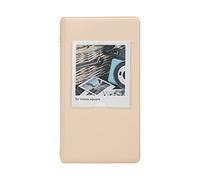 Mtlavishness 3 Inch PVC Cover Photo Album for Polaroid SQ20 SQ10 SQ6 SP 3 High Quality Album to Store and Display 64 Photos with 16 Pages (Beige)