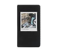 Mtlavishness 3 Inch PVC Cover Photo Album for Polaroid SQ20 SQ10 SQ6 SP 3 High Quality Album to Store and Display 64 Photos with 16 Pages (Negro)