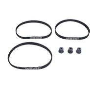 Mtlavishness 3 Sets 535 5M 15 Synchronous Belt and Pulley Set Precise Stable Drive Rubber Timing Belt and Pulley for Industrial Machinery 5M Pitch 15mm Width Synchronous Belts