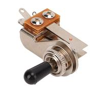 Mtlavishness 3 Way L Shaped Toggle Switch Electric Guitar Pickup Selector Cream Yellow Cap Metal Material For Tones Control In Electric Guitars Fine Processing Standard Size For (Hat Shape)