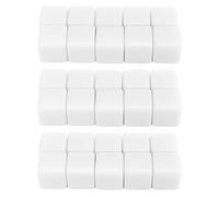 Mtlavishness 30 Pcs 16mm Write On Dice Set Six Sided DIY Cubes for Math Teaching Education White Plastic Dice for Classroom Home Party Games Portable and Durable Learning (White)