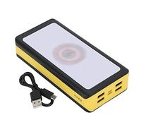 Mtlavishness 30000mAh Solar Power Bank 3 Lighting Modes 66LEDs 4 USB Output Ports 40W LED Power Bank for Camping Mountaineering Fishing, ABS, Approx. 165 x 85 x 35mm 6.5 x 3.3 x