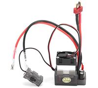 Mtlavishness 320A Two-Way Brushed ESC with Brake Cooling Fan High Voltage Version RC Car Boats Accessory Parts for Vehicle Ship Model Durable Plastic Aluminum Alloy Construction