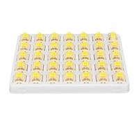 Mtlavishness 35 PCS G Yellow Pro Keyboard Switches Pre Lubed For A Smoother Typing Experience Ideal For Mechanical Keyboard Gaming And DIY Enthusiasts 3 Pin RGB SMD Linear Single