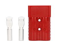 Mtlavishness 350A 600V Double Pole High Current Battery Quick Connector Kit With Silver Plated Terminals For Solar Panels Caravans Boats Forklifts And Cars Red (Red)