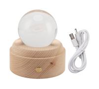 Mtlavishness 3D Night Light with LED Wooden Base Luxurious and Elegant Appearance Shocking 3D Star Patterns Music Function for Bedroom Decoration Birthday Teenage Boys and Girls