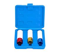 Mtlavishness 3Pcs Lug Nut Socket Set 1/2In Drive Impact Thin Wall Deep Drive Wheel Protector Kit with 17mm, 19mm, 21mm Sizes for Car Wheel Lug Nut Removal, Heat Treated C45 Steel