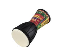 Mtlavishness 4 Inch African Portable Hand Drum With Colorful Patterns Ideal For Beginners School Music Classes And Outdoor Performances Made Of Maple And PVC Fiber With Hand Woven (Totem)