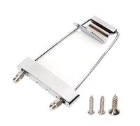Mtlavishness 4 String Guitar Talipiece Metal Replacement with Optimal Performance for Electric Bass and 4 String Guitar Silver Burr Ideal for DIY Guitar Lovers