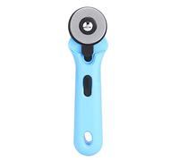 Mtlavishness 45mm Round Cutter High Cutting Rate Ergonomic Handle for Sewing Soft Fabrics Such As Clothing Cloth and Leather Blue Green Yellow Rose Red Optional 67g (Blue)