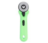 Mtlavishness 45mm Round Cutter High Cutting Rate Ergonomic Handle for Sewing Soft Fabrics Such As Clothing Cloth and Leather Blue Green Yellow Rose Red Optional 67g (Green)