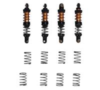 Mtlavishness 4PCS 70mm RC Shock Absorber Set with Double Stage Spring and Alloy Construction Premium RC Shock Damper Absorber for 1 10 RC Cars Silver Enhanced Stability and (Gold)