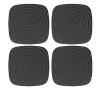 Mtlavishness 4pcs Chicken Nest Mat Washable Chicken Nesting Pads Nesting Box Pads for Laying Eggs with Egg Collector Design Protecting Eggs Premium PVC Material for Chicken Coop (Black)