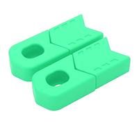 Mtlavishness 4Pcs Crank Protector Silicone Crankset Caps DH FR AM XC Bike Crank Arm Boot Covers Universal Mountain Bike Protective Gear For Crank Scratch And Dent Resistance Black (Green)