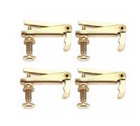 Mtlavishness 4Pcs Durable Alloy Fine Tuners String Adjusters Replacement Parts for Violin Premium Alloy Anti Stable Fine Workmanship High Glossiness Surface Gold Color Suitable
