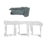 Mtlavishness 4PCS/Set Israeli Bandage Compression Curve Gauze Piece High Elasticity Emergency Bandage Kit L 2.1M Natural Length Extendable to 4M One Hand Operated Buckle Vacuum (S)