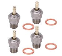 Mtlavishness 4Pcs Set Rc Car T1 Hot Spark Glow Plug Nitro Engine Parts Replacement For 1/8 1/10 Scale Remote Control Cars Built With Steel And Brass With Fast Ignition And Wide
