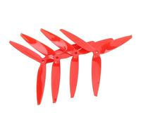 Mtlavishness 4PCS Tri Blade Propellers Polycarbonate 7040 FPV Propeller with 3 Blades for 7 Inch 8 Inch FPV RC Drone Black RC Propellers for FPV Racing Drones Efficient Flight (Red)