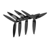 Mtlavishness 4PCS Tri Blade Propellers Polycarbonate 7040 FPV Propeller with 3 Blades for 7 Inch 8 Inch FPV RC Drone Black RC Propellers for FPV Racing Drones Efficient Flight (Black)