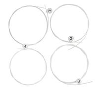 Mtlavishness 4Pcs Ukulele String Set High End Carbon Strings Bright Sound Ideal for Ukulele Guitar Playing with Precise Dimensions 0.52mm 0.65mm 0.74mm 0.55mm