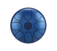 Mtlavishness 5 Inch 8 Notes Steel Tongue Drum Professional Steel Alloy Material Crisp Loud Sound Penetrating Power Suitable For Meditation Yoga Music rs Beginners Time Moss Green (Qingluan Blue)