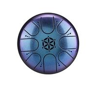 Mtlavishness 5 Inch 8 Notes Steel Tongue Drum Professional Steel Alloy Material Crisp Loud Sound Penetrating Power Suitable For Meditation Yoga Music rs Beginners Time Moss Green (Wind Chime Blue)