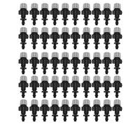 Mtlavishness 50pcs Set Misting Nozzles Sprinkler Atomizer Plastic and for Time Use Ideal for Garden Watering Agricultural Irrigation and Greenhouse Cooling Suitable for 4mm 7mm