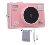 Mtlavishness 5K 72MP Digital Camera For Travel And Daily Use Compact Design With 2.8 Inches IPS Screen 18X Digital Zoom 1300mAh Battery Multiple Special Effects Filters Slow (Roseate)