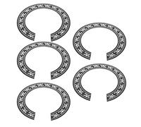 Mtlavishness 5Pcs 39Inch Round Classical Guitar Sound Hole Sticker Guard Eco-Friendly PVC Material Protect Soundhole From Dust & Scratches Decorative Non-Adhesive Design