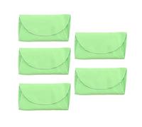 Mtlavishness 5Pcs Cleaning Cloth Swab Good Water Absorption Washable Repeated Use Ideal for Cleaning Inside Tubes of Saxophone Piccolo Flute and Clarinet Made of Green Artificial