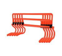 Mtlavishness 5Pcs Football Soccer Training Adjustable Hurdles Agility Speed Training Equipment Orange Height Adjustable Design for Agility Drills Speed Enhancement and Athletic