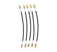 Mtlavishness 5Pcs Nylon Violin Tailgut with Brass Screw Connector Wear Resistant Durable and Solid Connect Tailpiece to Violin Stably Suitable for 3/4 4/4 Sized Violins