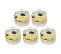 Mtlavishness 5Pcs Underwater Lure Lamp Compact Lightweight LED Fishing Bait Light for Fresh Water Salt Water with Built in Battery and Exposed Contact Point Design for Effective