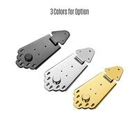 Mtlavishness 6 String Guitar Metal Tailpiece Bridge With Screws Sturdy Durable Exquisite Workmanship Simple Unique Design Fit For Jazz Electric Guitars Available In Black Gold (Gold)
