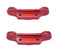 Mtlavishness 6038 RC Car Front And Rear Arm Mount Metal Fore And Aft Arm Code For 16101 16102 16103 16201 Blue Heavy Duty Aluminum Alloy Construction Enhanced Suspension Stability (Red)